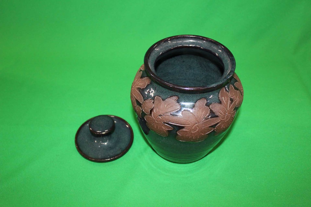 Teal Pot w/ Lid