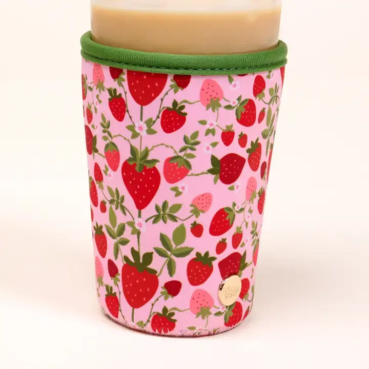 Sip Savvy Strawberry Fields Large Drink Sleeve