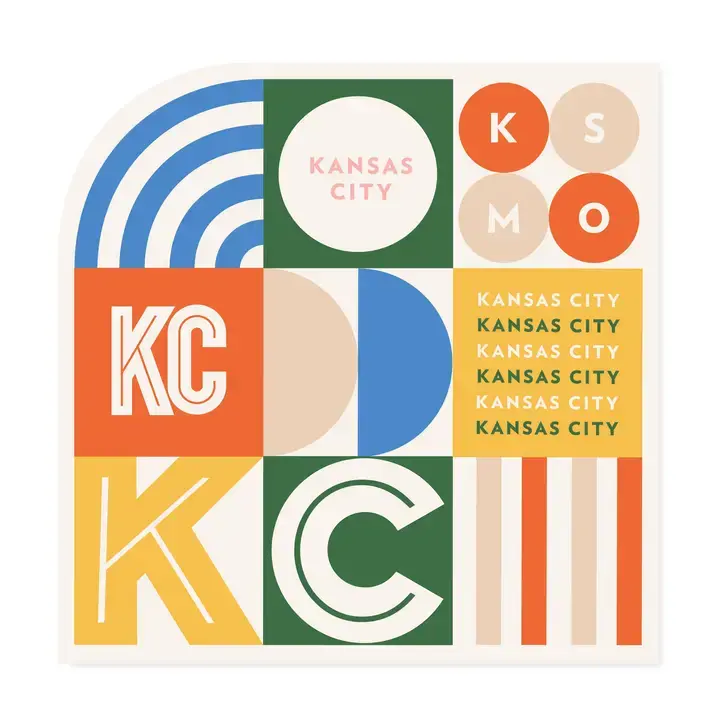 Colorful KC Grid Sticker