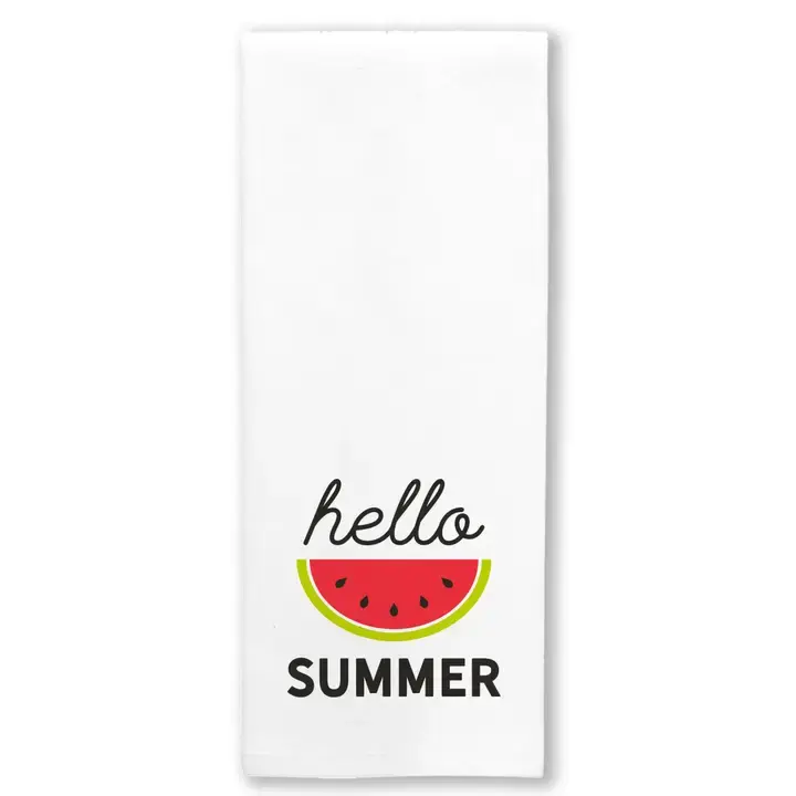 Hello Summer Watermelon Kitchen Towel