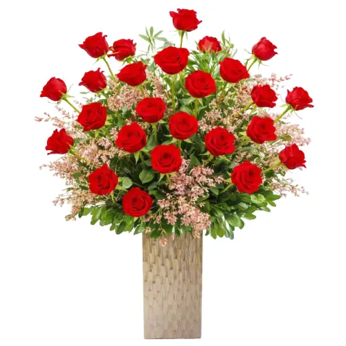 [BFA-Rose-2DZ-Grand] Roses - Grand 2-Dozen Arrangement