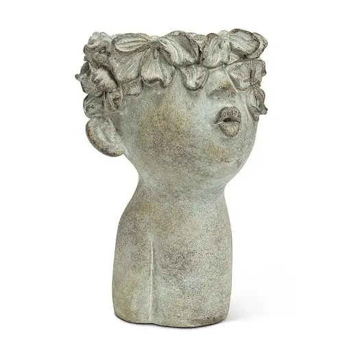 [BGV-27-BACI-188-LG] Cement Kissing Face Planter - Large