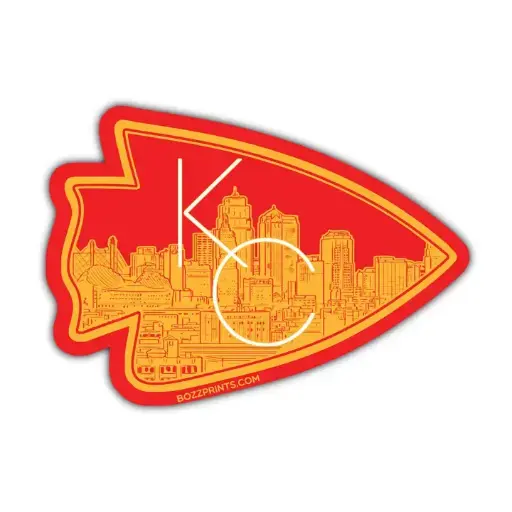 [BGB-KCAHS] Kansas City Arrowhead Sticker